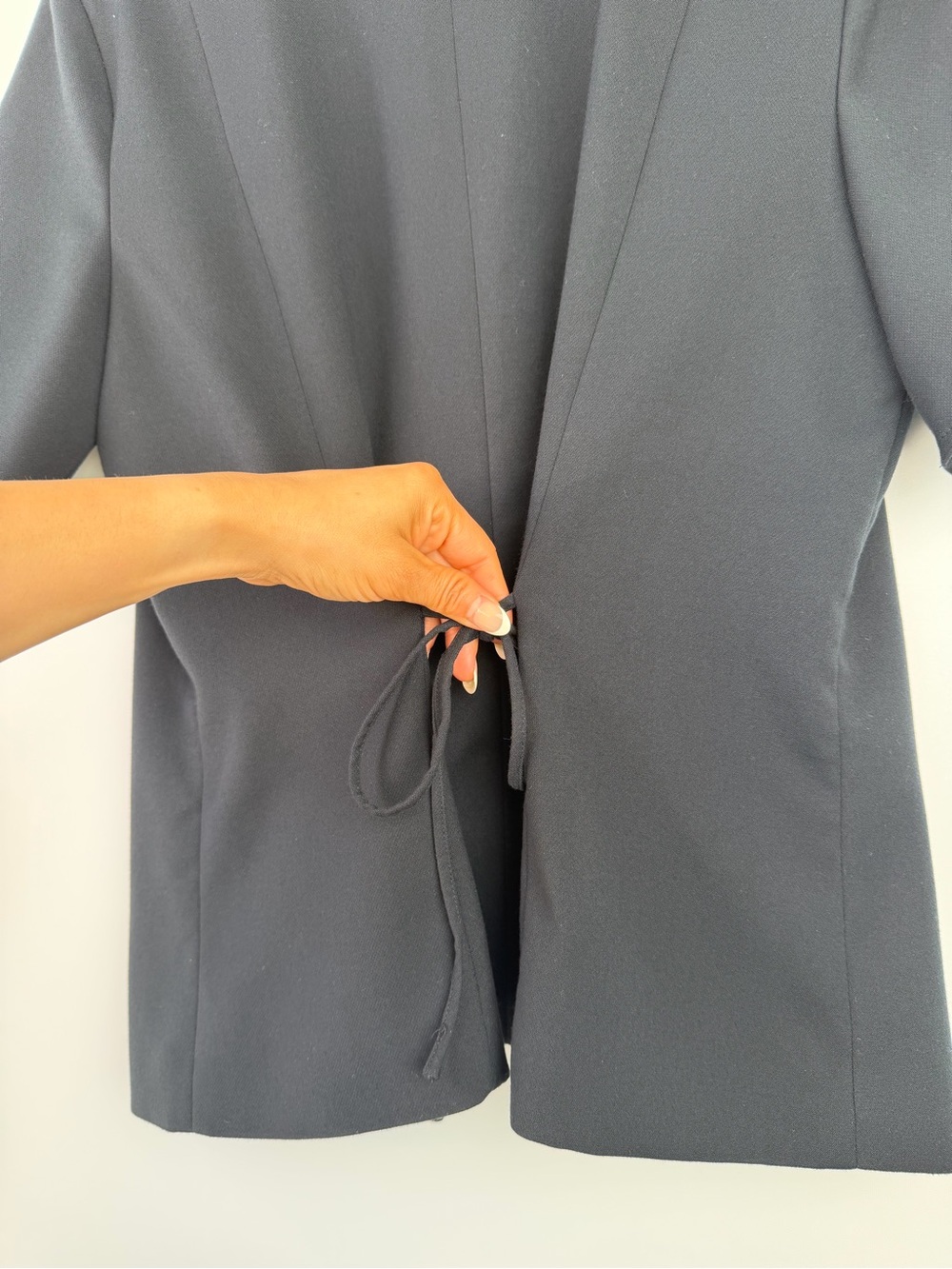 Abercrombie & fitch Classic Navy Button Front Short Sleeve Blazer - Picture 8 of 11